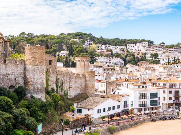 village and fortress of tossa de mar, spain village and fortress of tossa de mar, spain